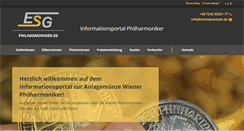 Desktop Screenshot of philharmoniker.de